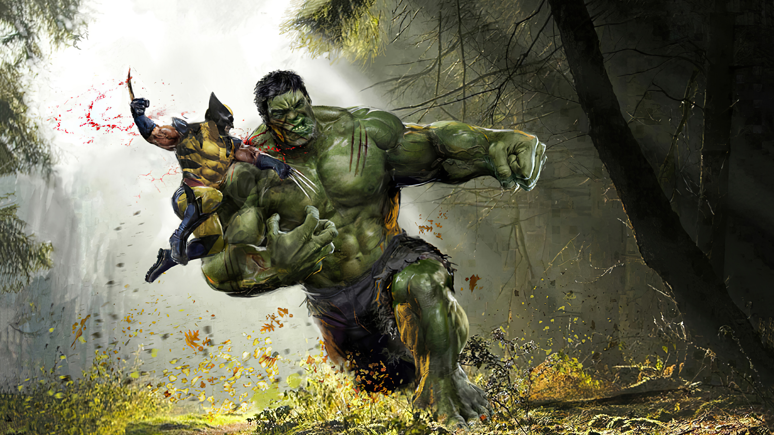 hulk vs. wolverine, marvel, logan and benner