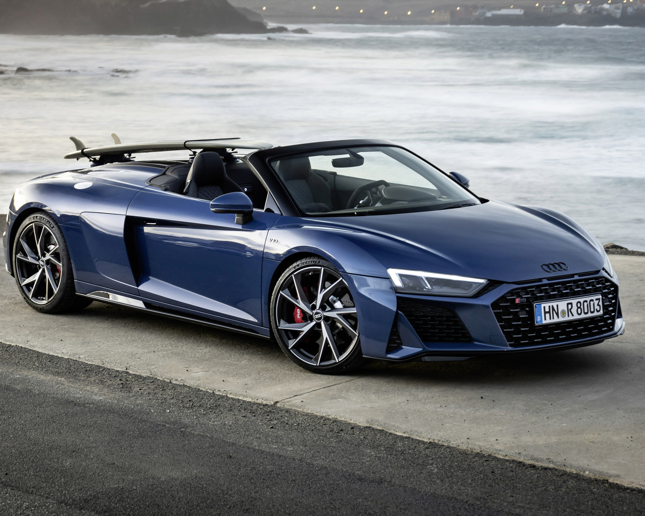 audi, r8, spyder, v10, performance, rwd