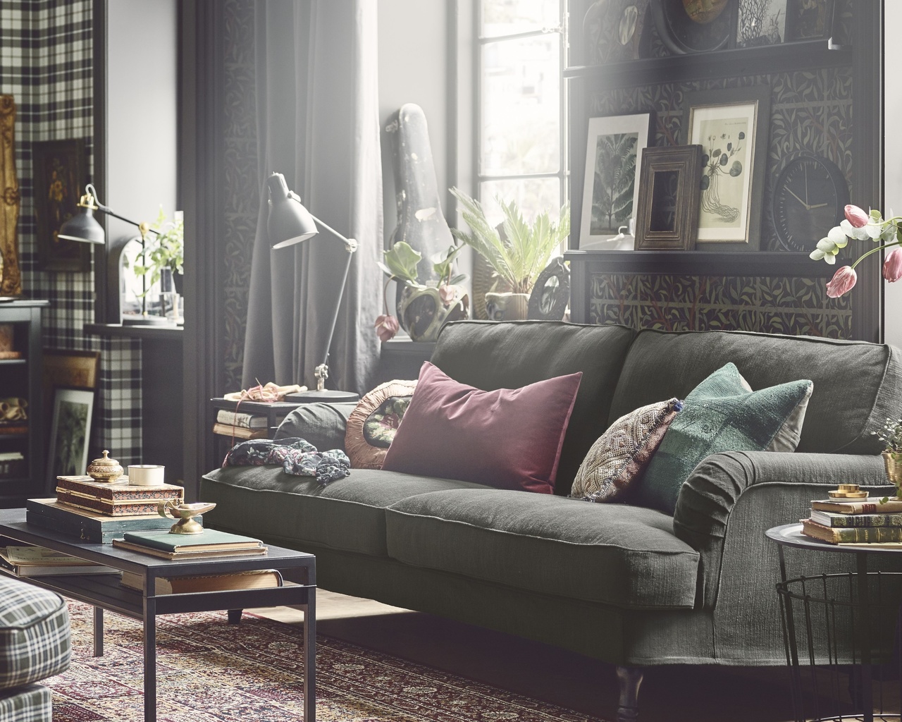 living room, ikea,    , sofa, black living room furniture