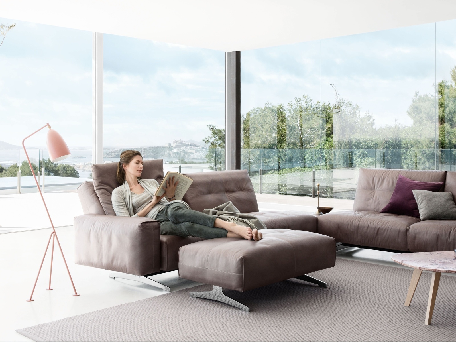  , rolf benz, living room interior in modern style,     ,  , sofa, furniture