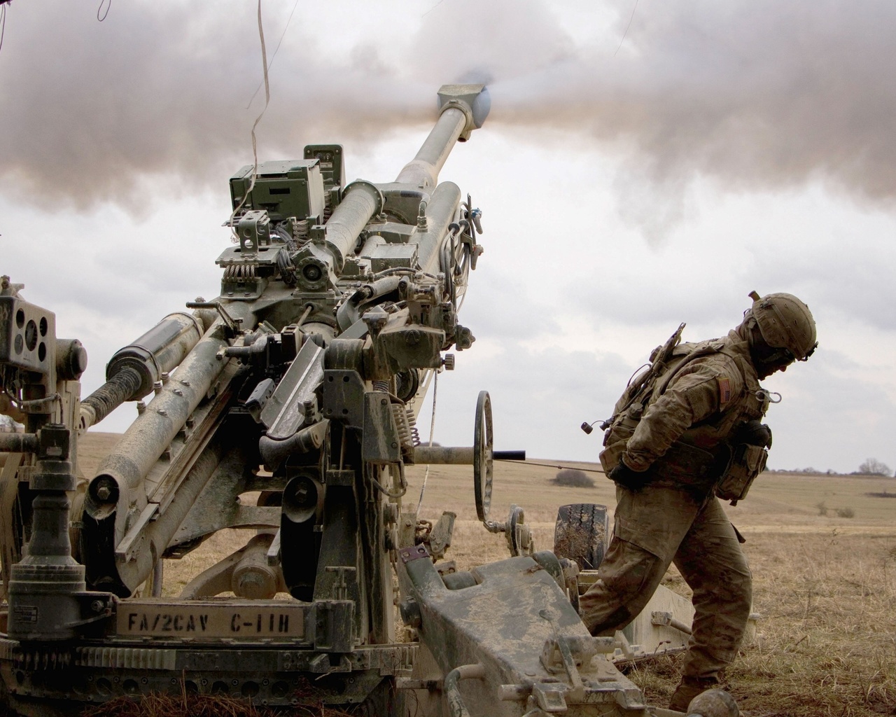 grafenwoehr training area, germany, us army, field artillery squadron, m777 howitzer