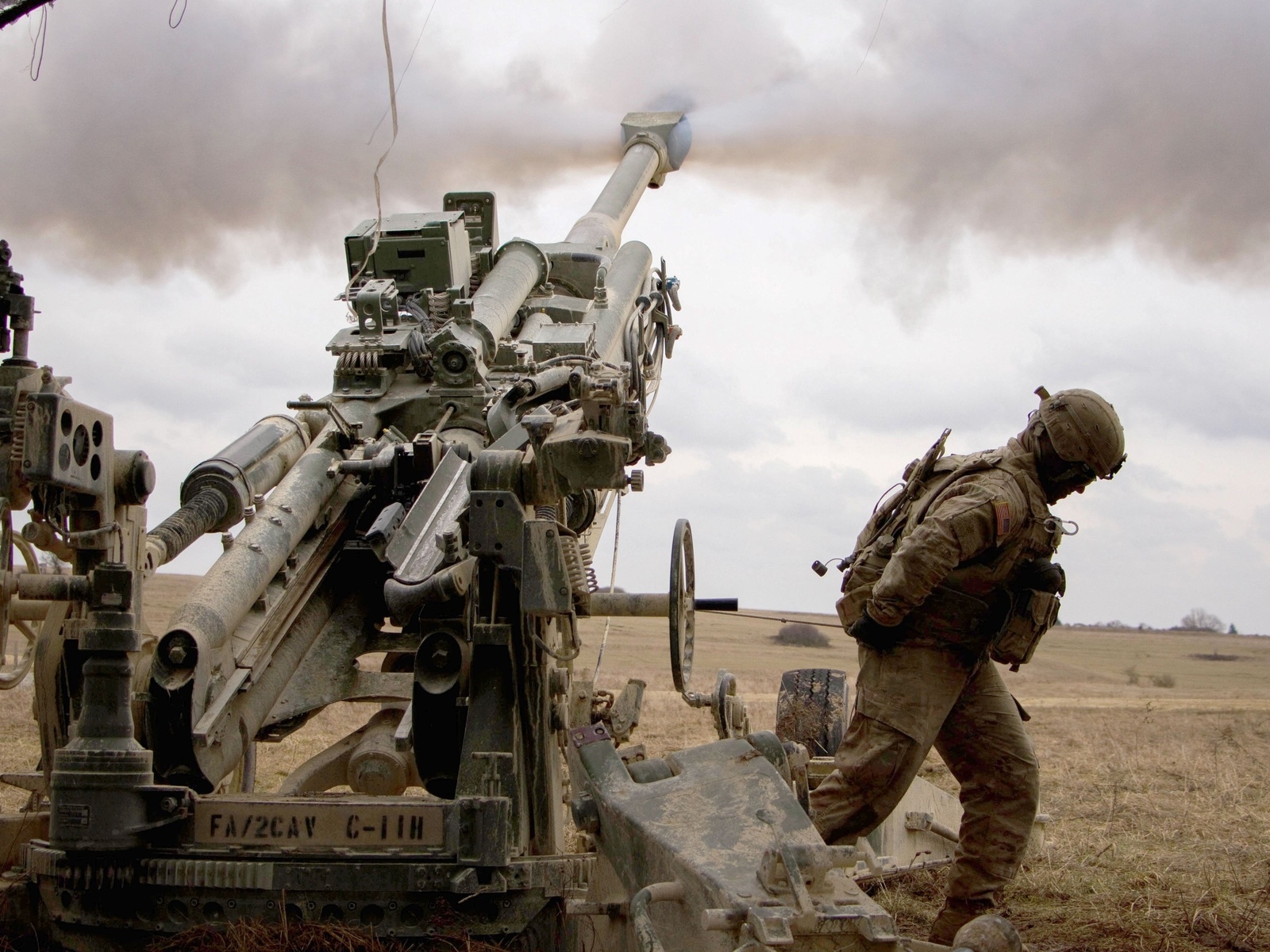 grafenwoehr training area, germany, us army, field artillery squadron, m777 howitzer