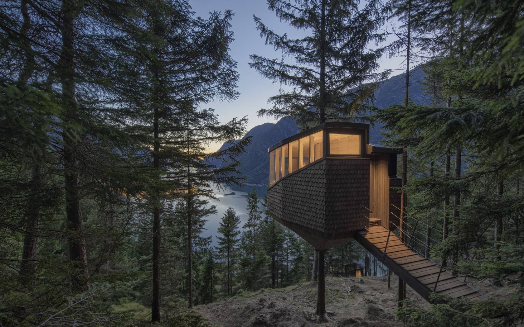 odda, holiday houses, norway, cottages, nature, exceptional treetop cabins