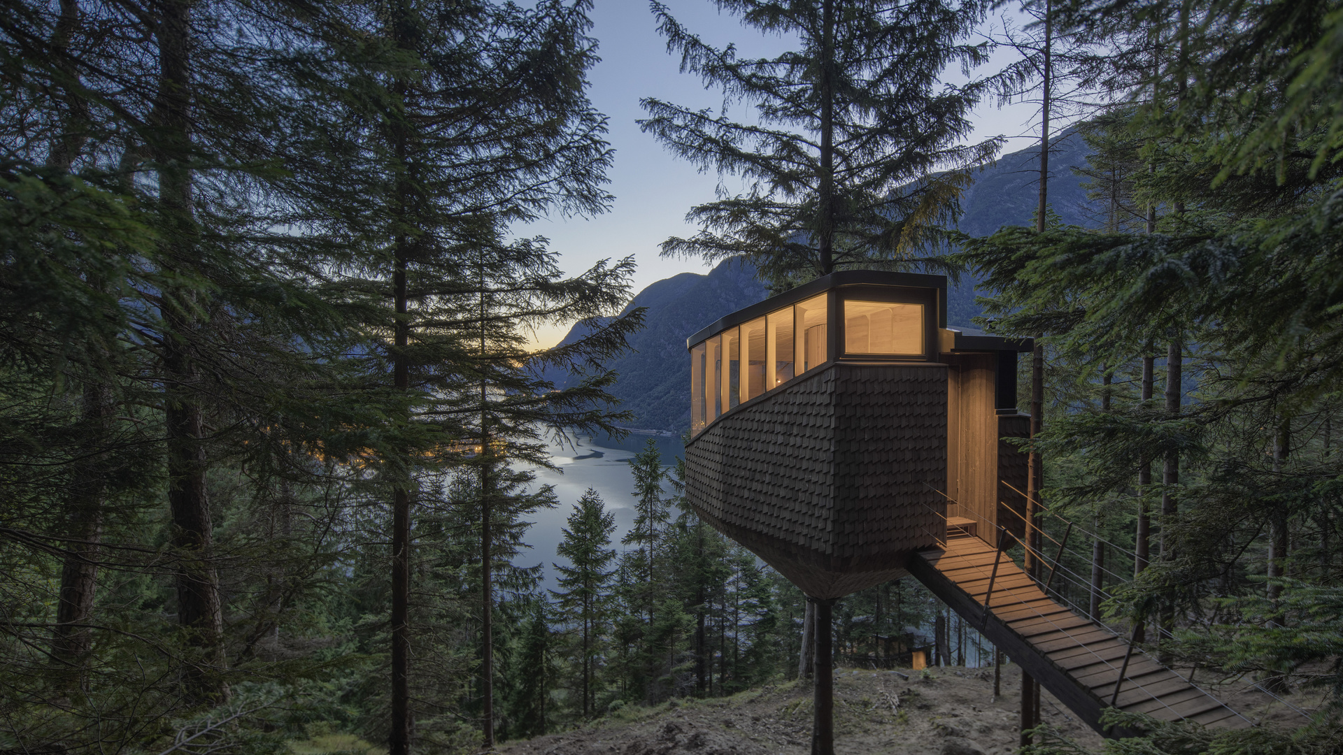 odda, holiday houses, norway, cottages, nature, exceptional treetop cabins