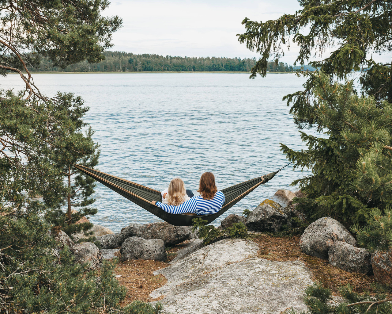 finland, sea, archipelago, hammock