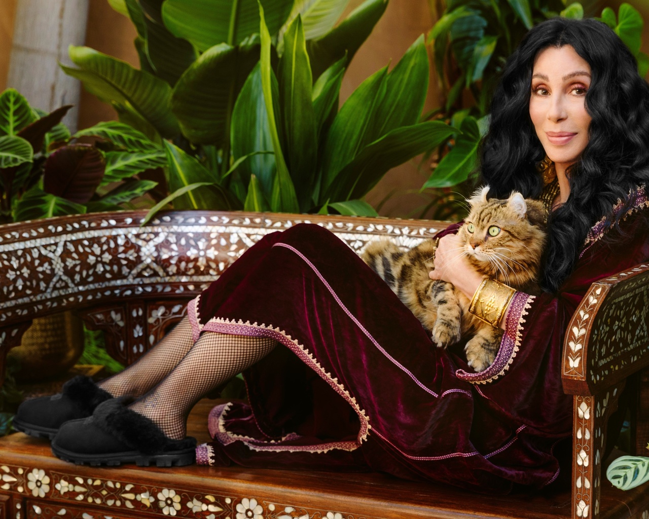 cher, singer, ugg campaign