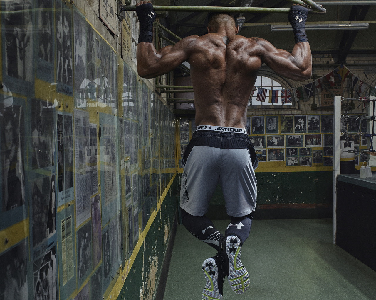 anthony joshua, professional boxer, under armour