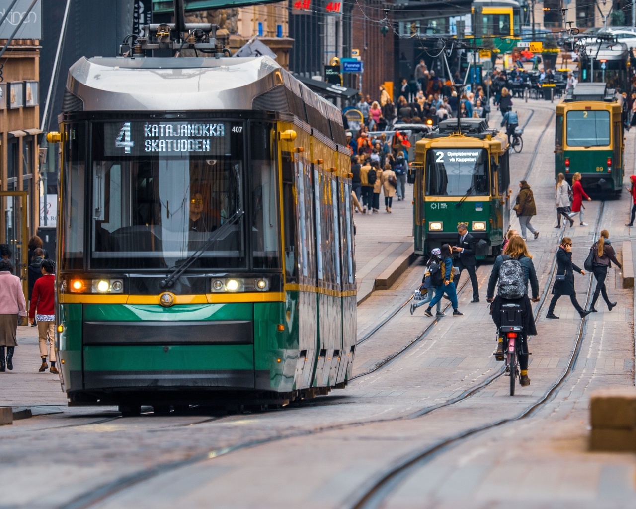 alexander street, tram, helsinki, finland