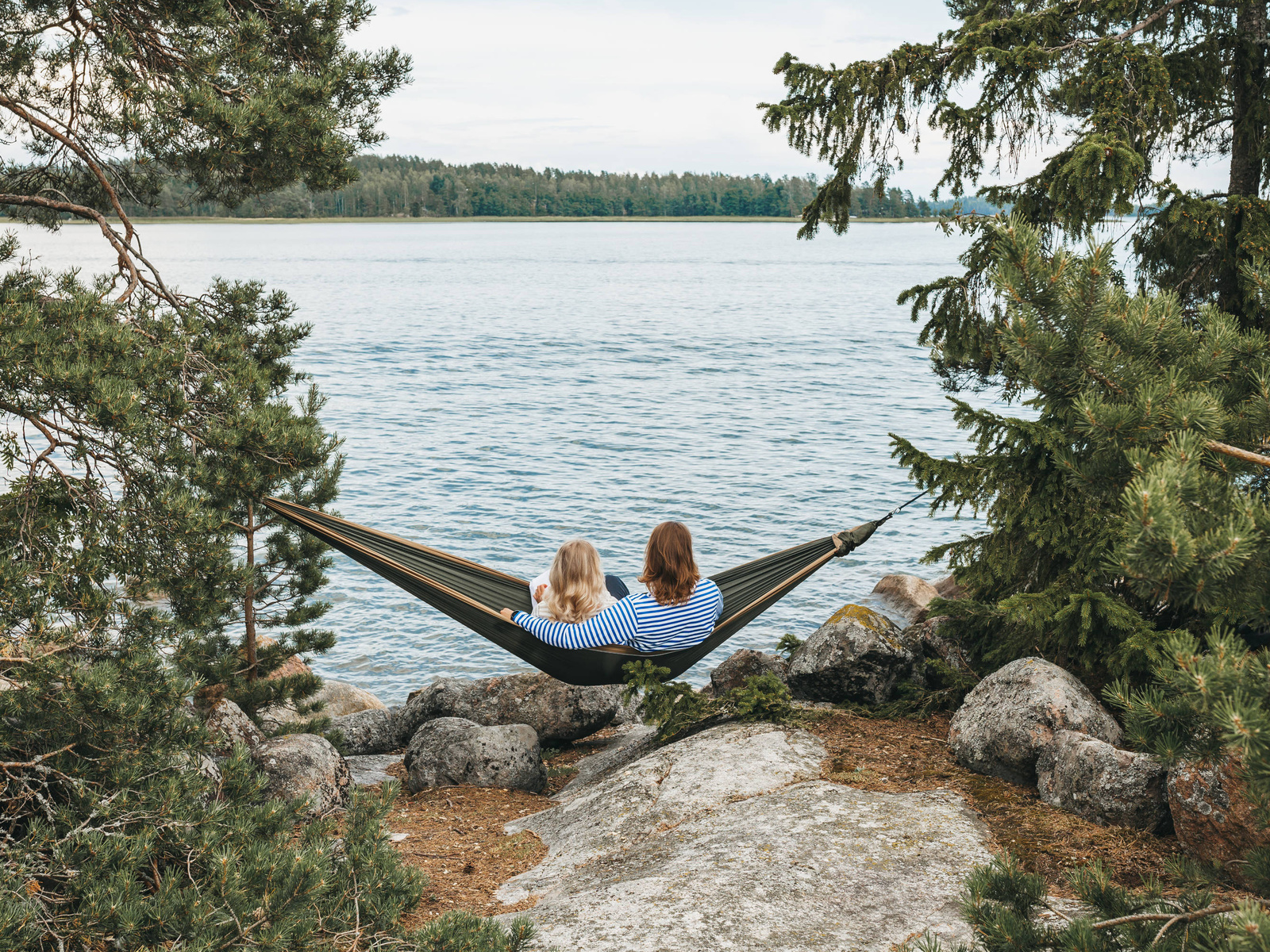 finland, sea, archipelago, hammock