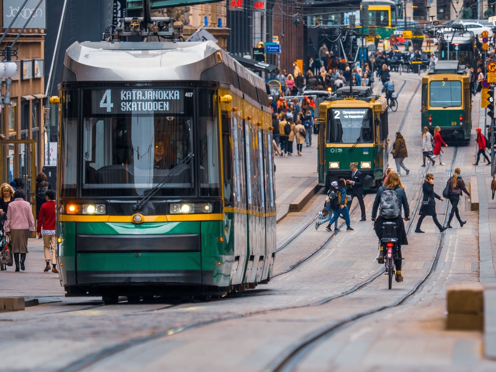 alexander street, tram, helsinki, finland