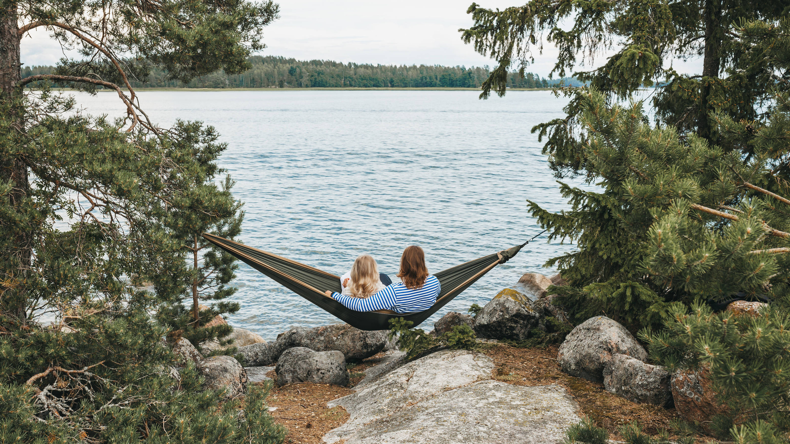 finland, sea, archipelago, hammock