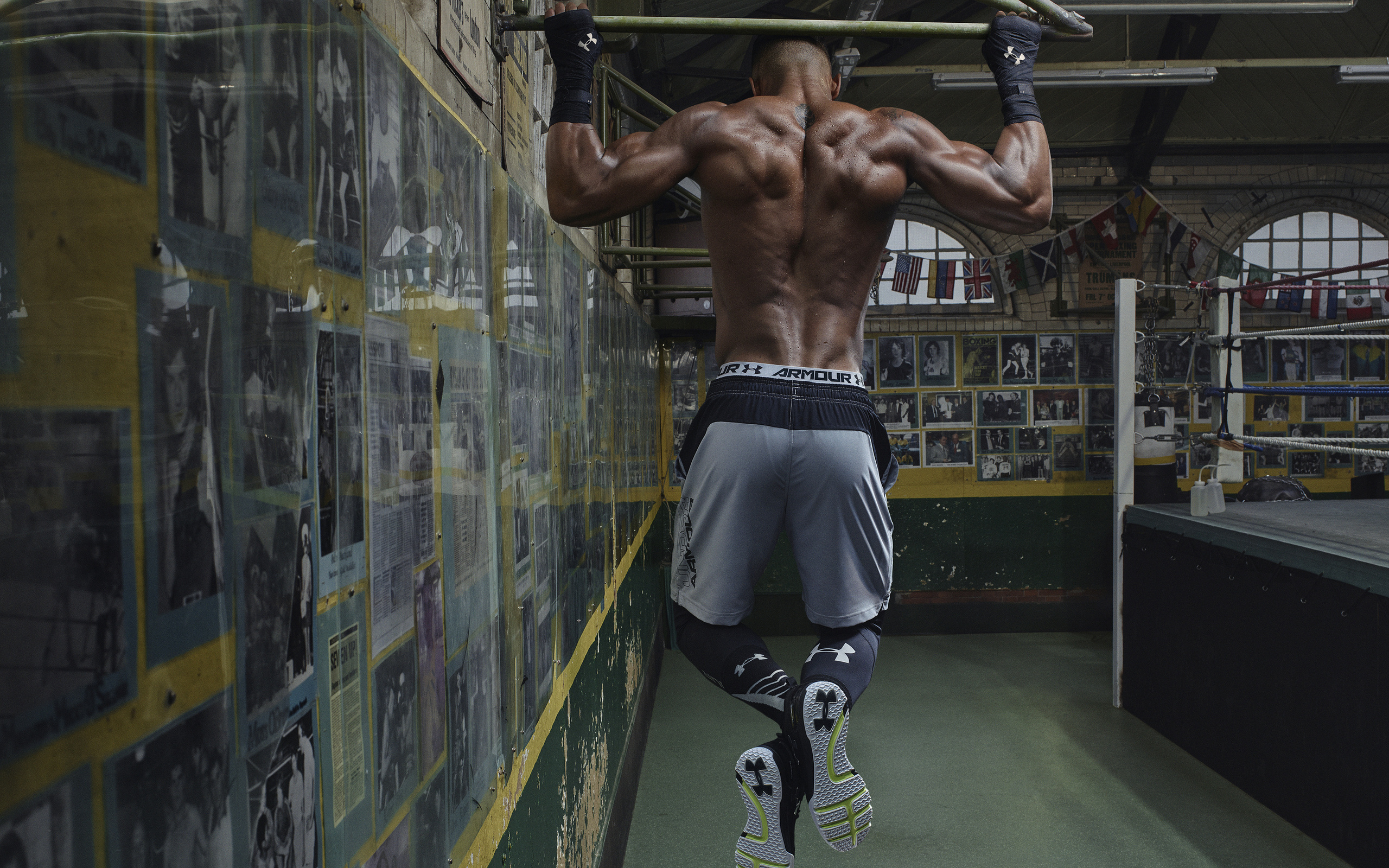 anthony joshua, professional boxer, under armour