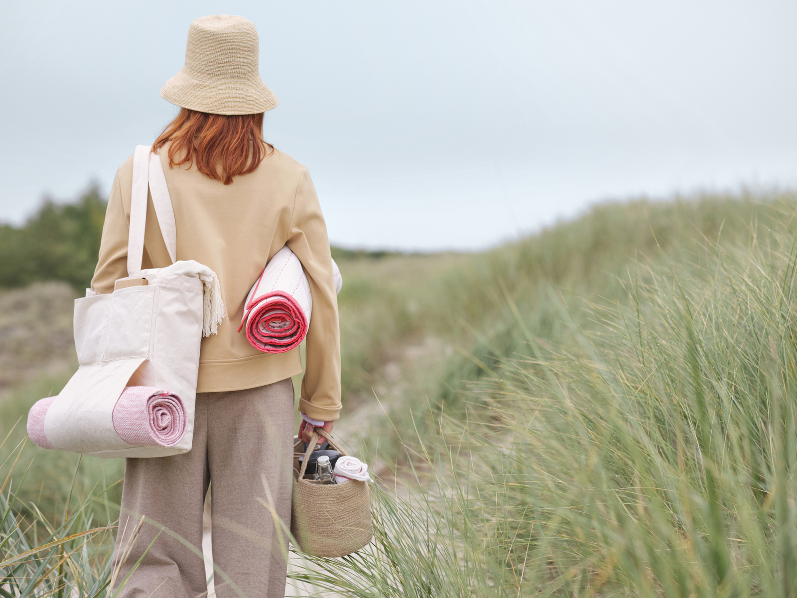 nature, yoga mat, ikea, recreation, carrying basket