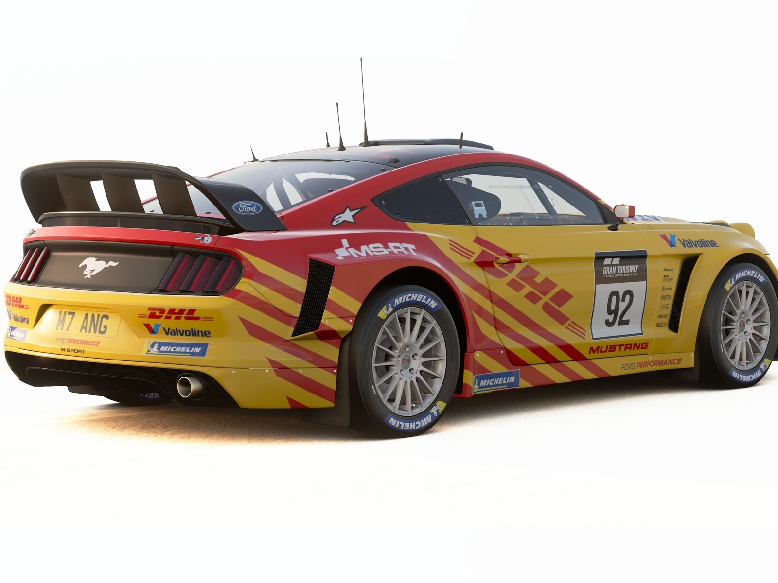 dhl mustang rally car, livery editor, ford