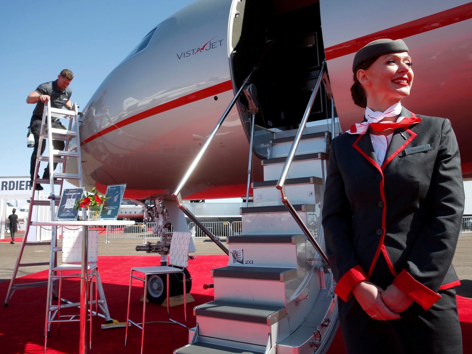 bombardier global 7500 vistajet, airport, henderson, nevada, business jet