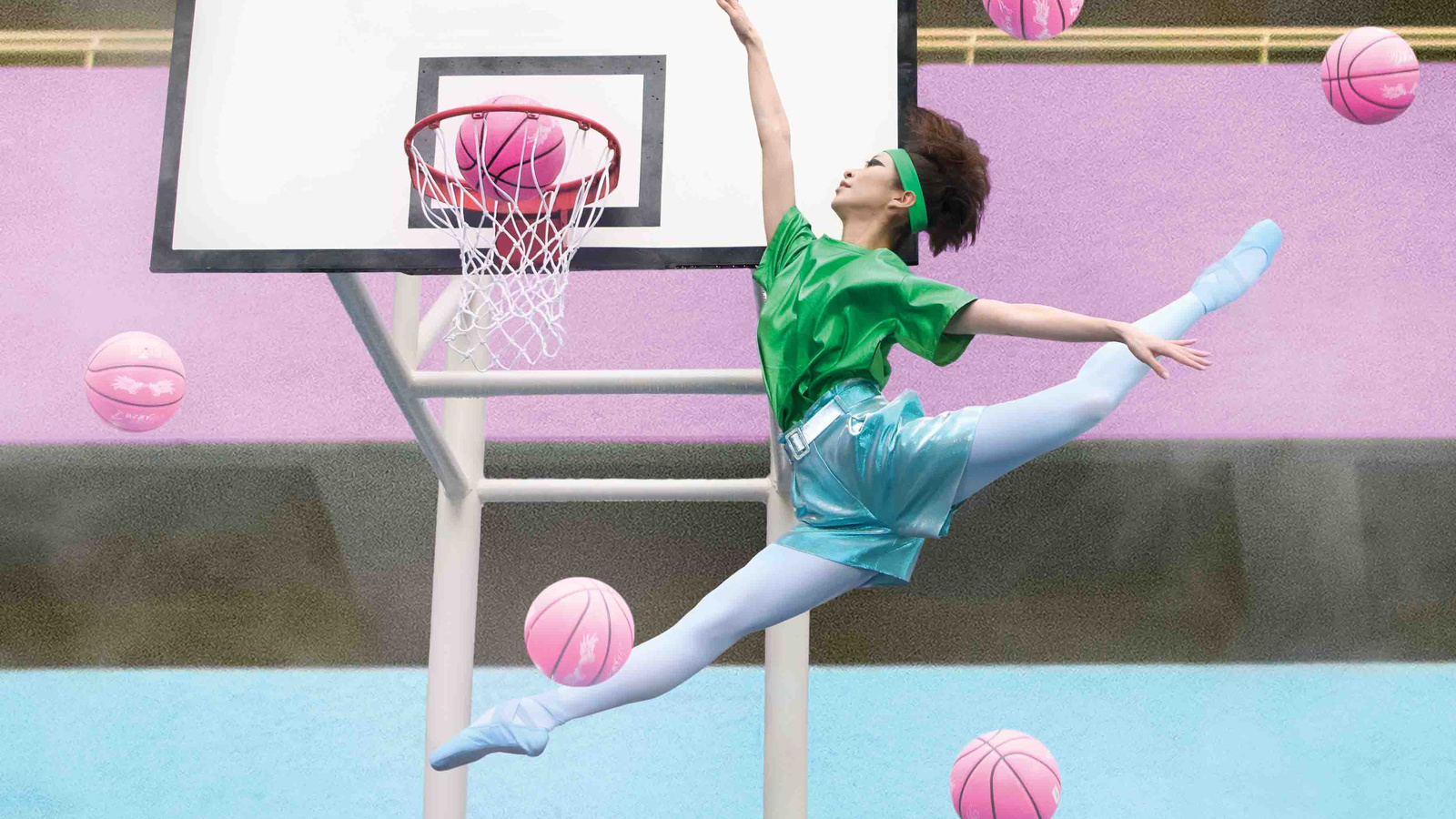 hong kong, ballet, dancers on basketball