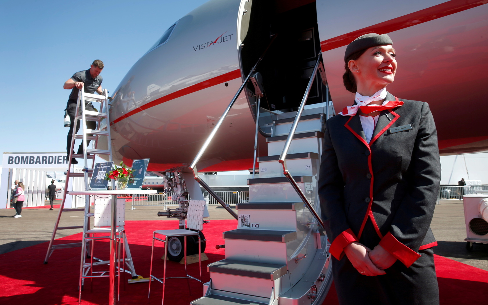 bombardier global 7500 vistajet, airport, henderson, nevada, business jet