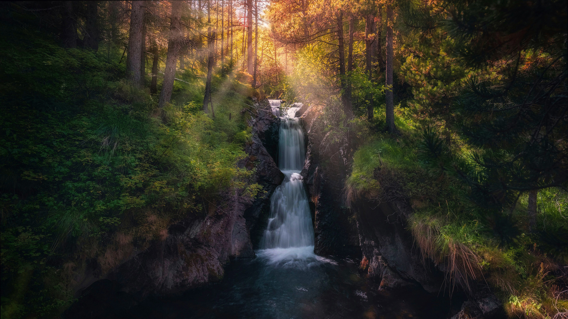 Водопад ручей фото