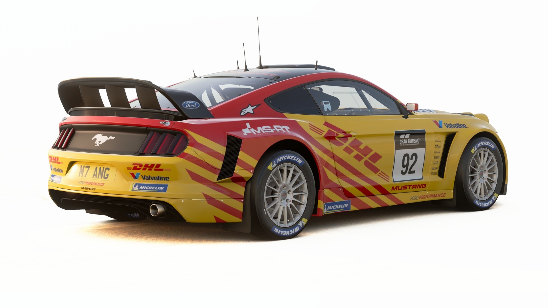 dhl mustang rally car, livery editor, ford