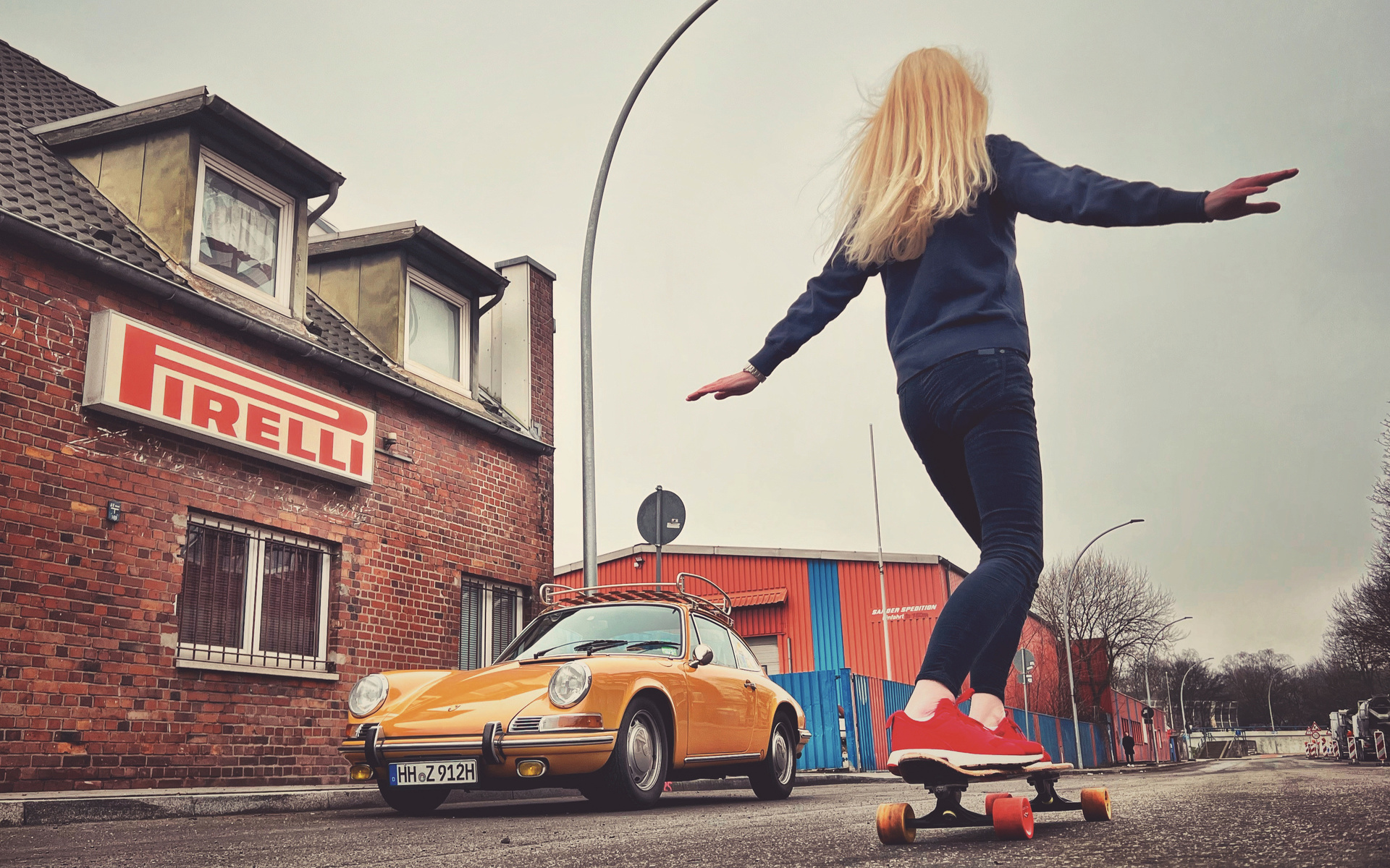 porsche, sports car, porsche 912, sylt, germany