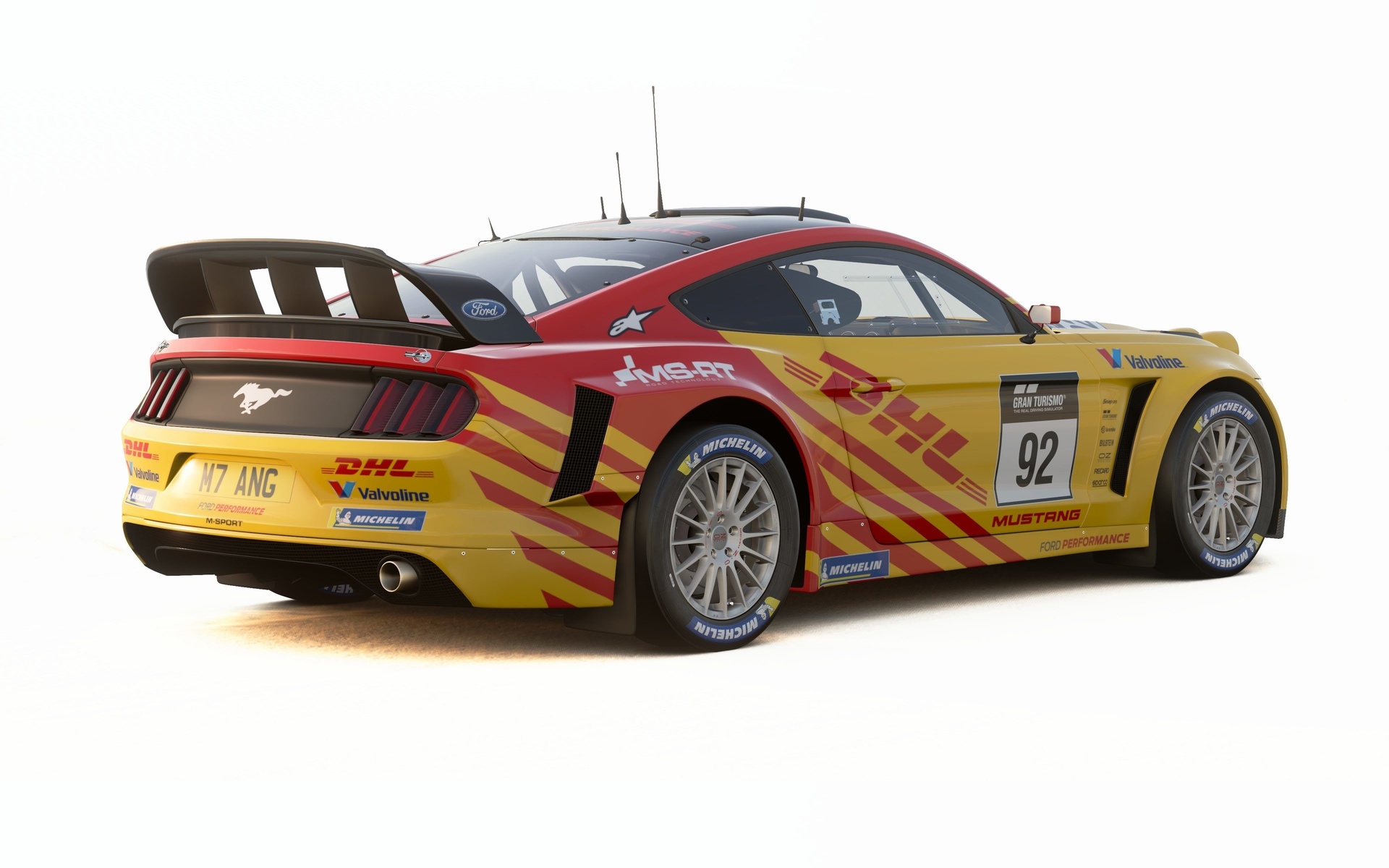 dhl mustang rally car, livery editor, ford