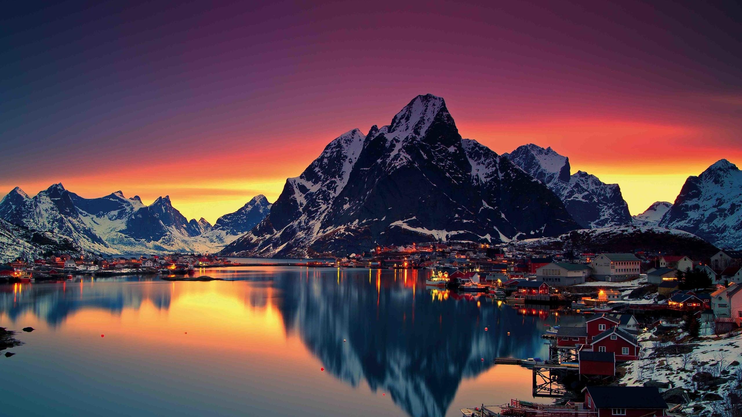 norway, lofoten islands, sunset, moskenes