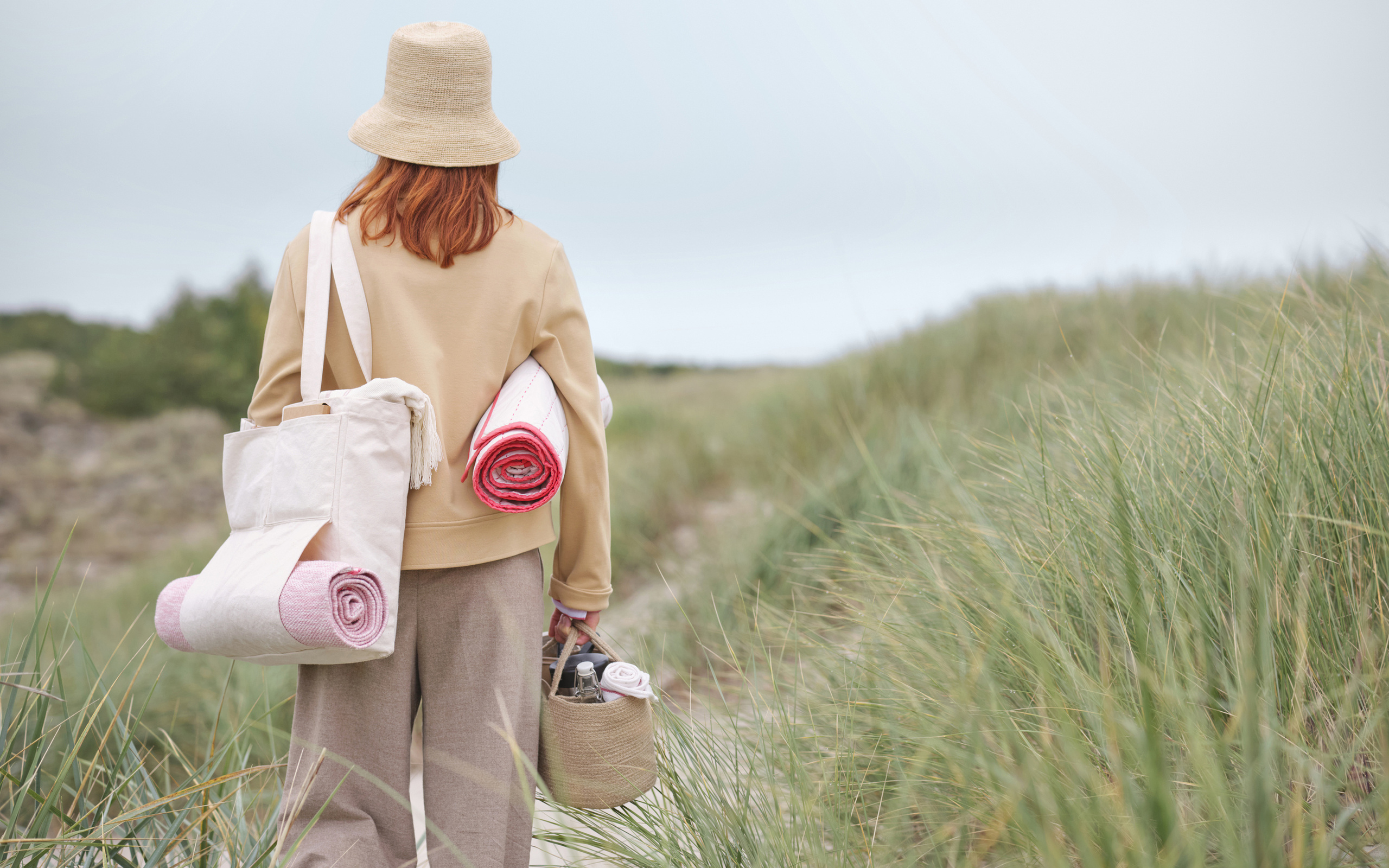 nature, yoga mat, ikea, recreation, carrying basket