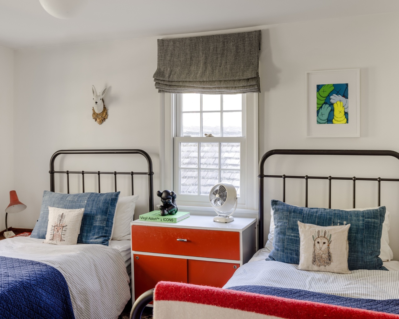 interior, kid-friendly bedroom, furniture, vintage dresser