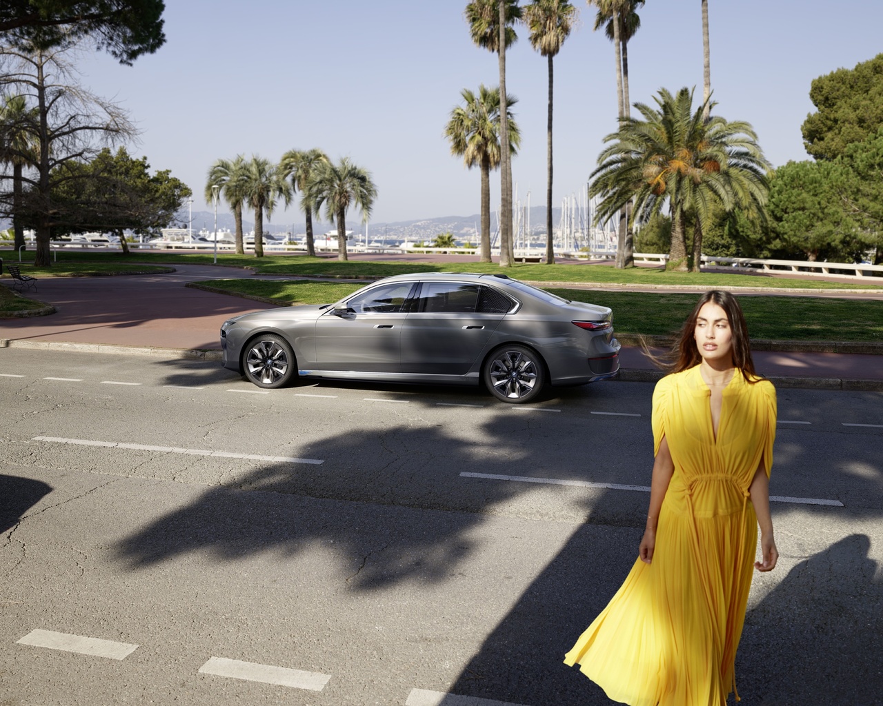 bmw, cannes, electric luxury car, bmw i7