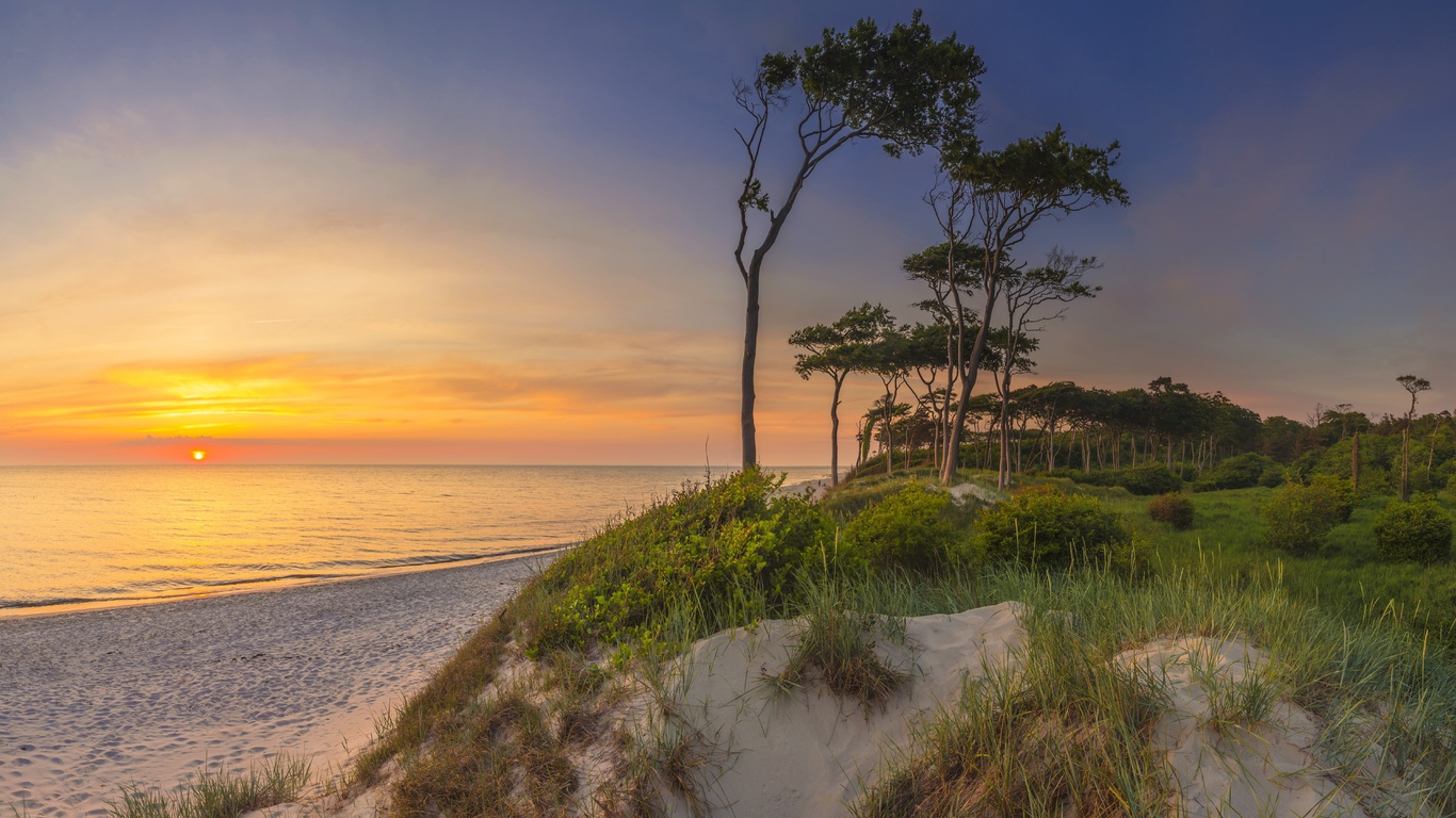 mecklenburg-vorpommern, germany, fischland-darb-zingst, western pomerania lagoon area national park