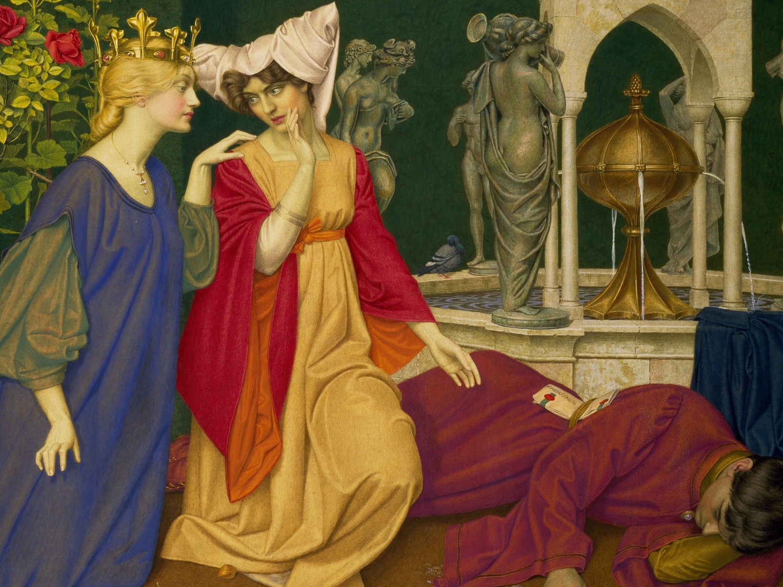 joseph edward southall, 1908, english, the man born to be king