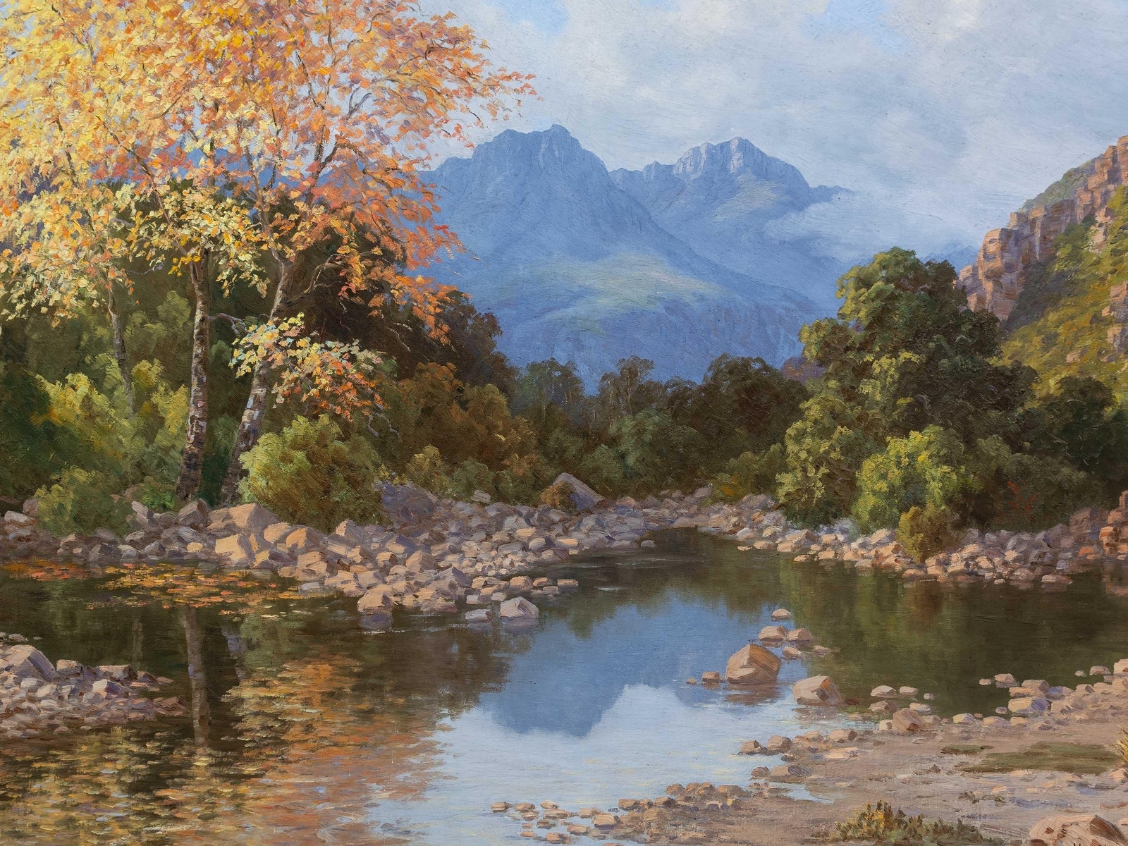 vera volschenk, south african, river landscape