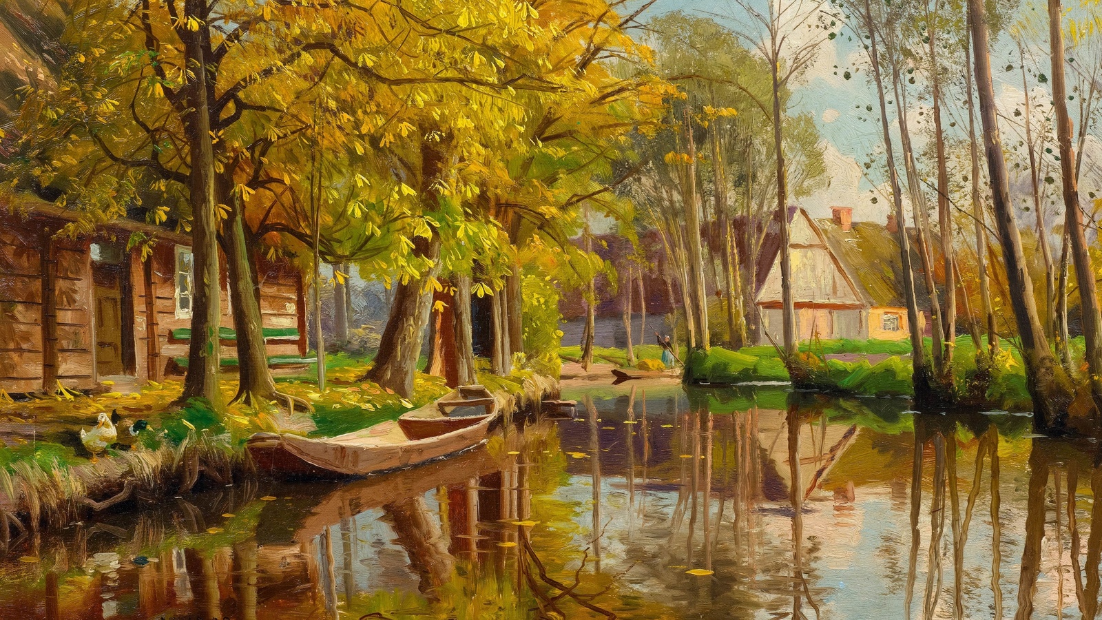 peder mork monsted, danish, 1909, spreewald