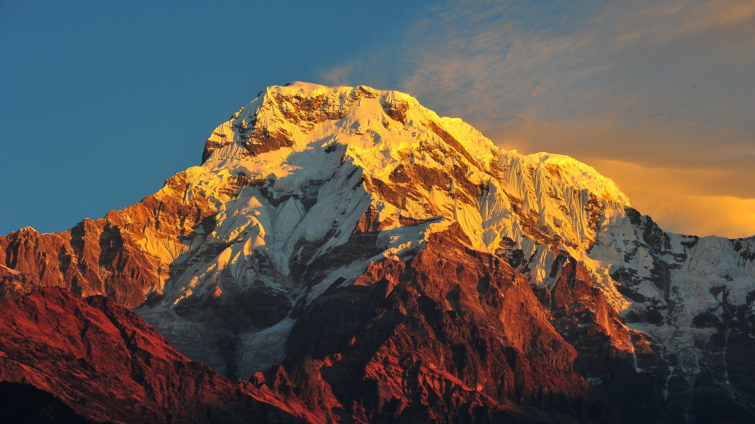 macos, mountain, sunset