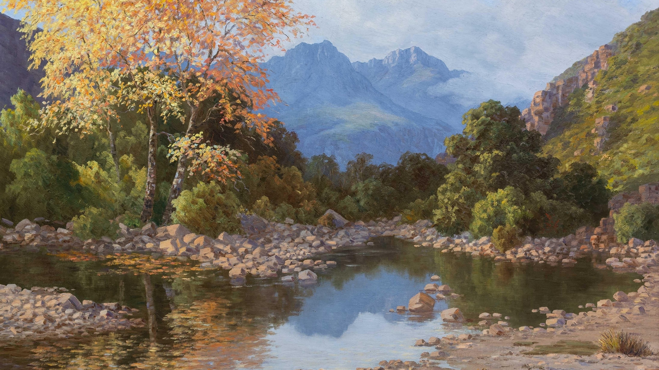 vera volschenk, south african, river landscape