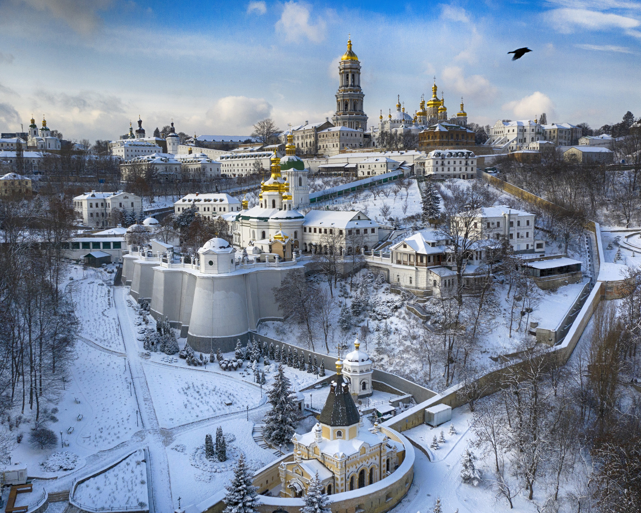 kyiv pechersk lavra, kyiv, ukraine, saint sophia cathedral