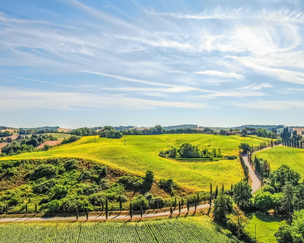 tuscany, countryside, italy, nature