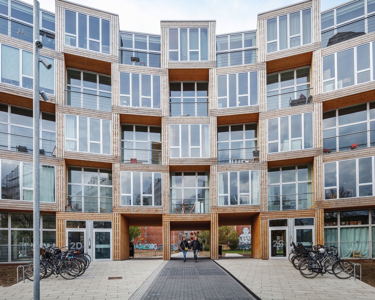 affordable housing, copenhagen, prefabricated modules, dortheavej residence