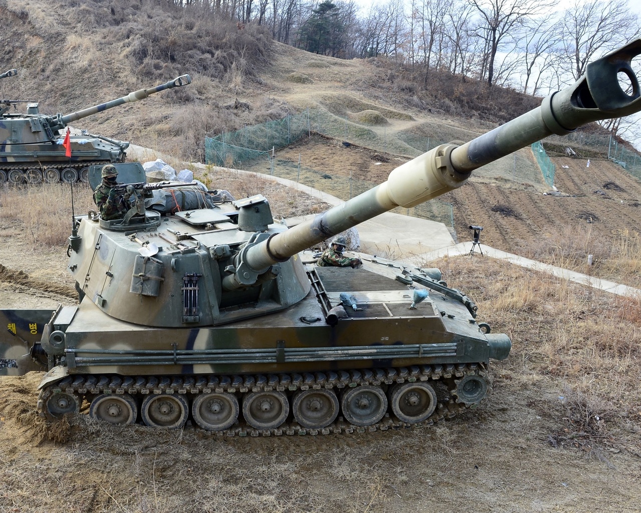 republic of korea marine corps, self-propelled howitzer, rokmc k-55