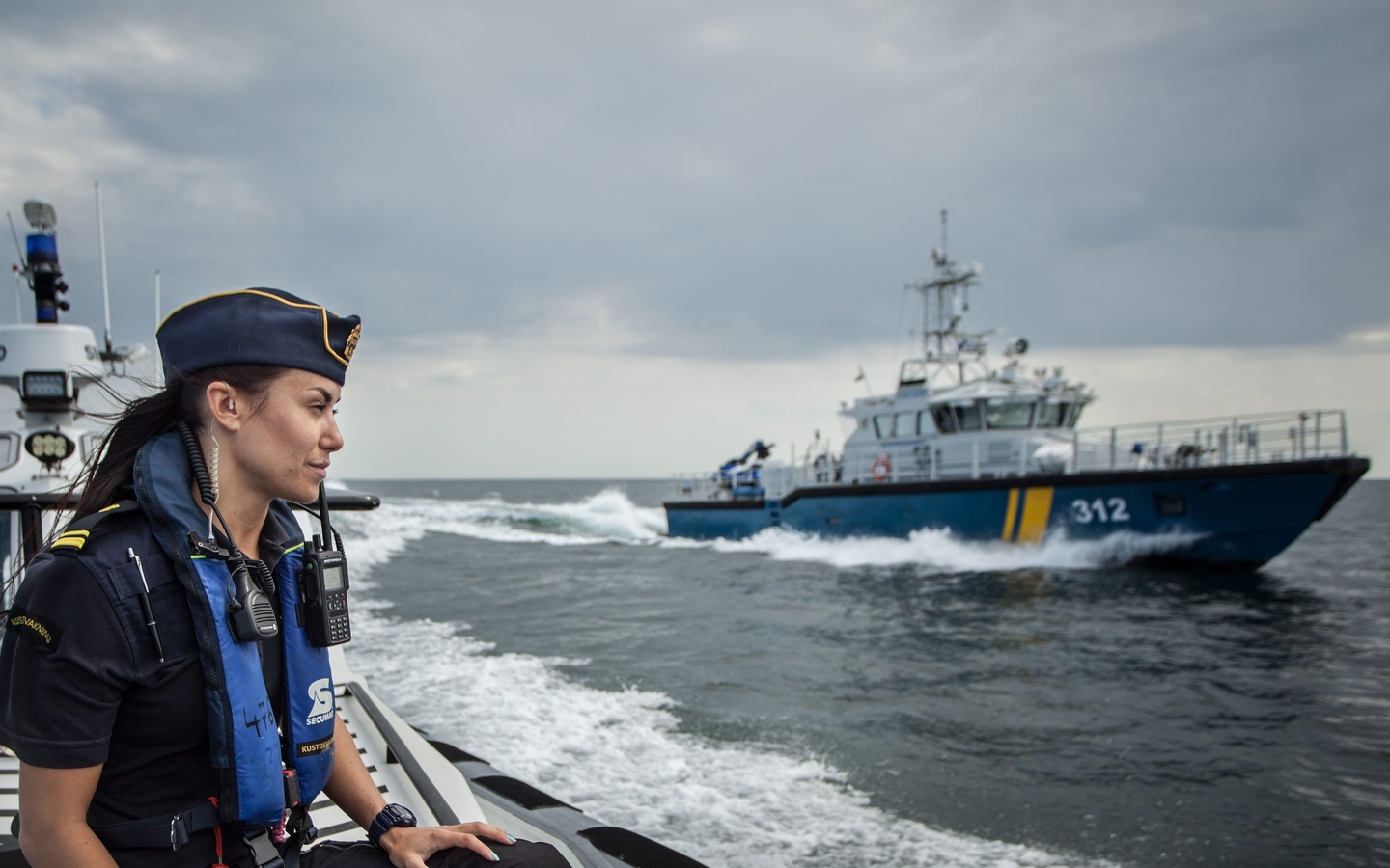 swedish coast guard, ship kbv 312, baltic sea