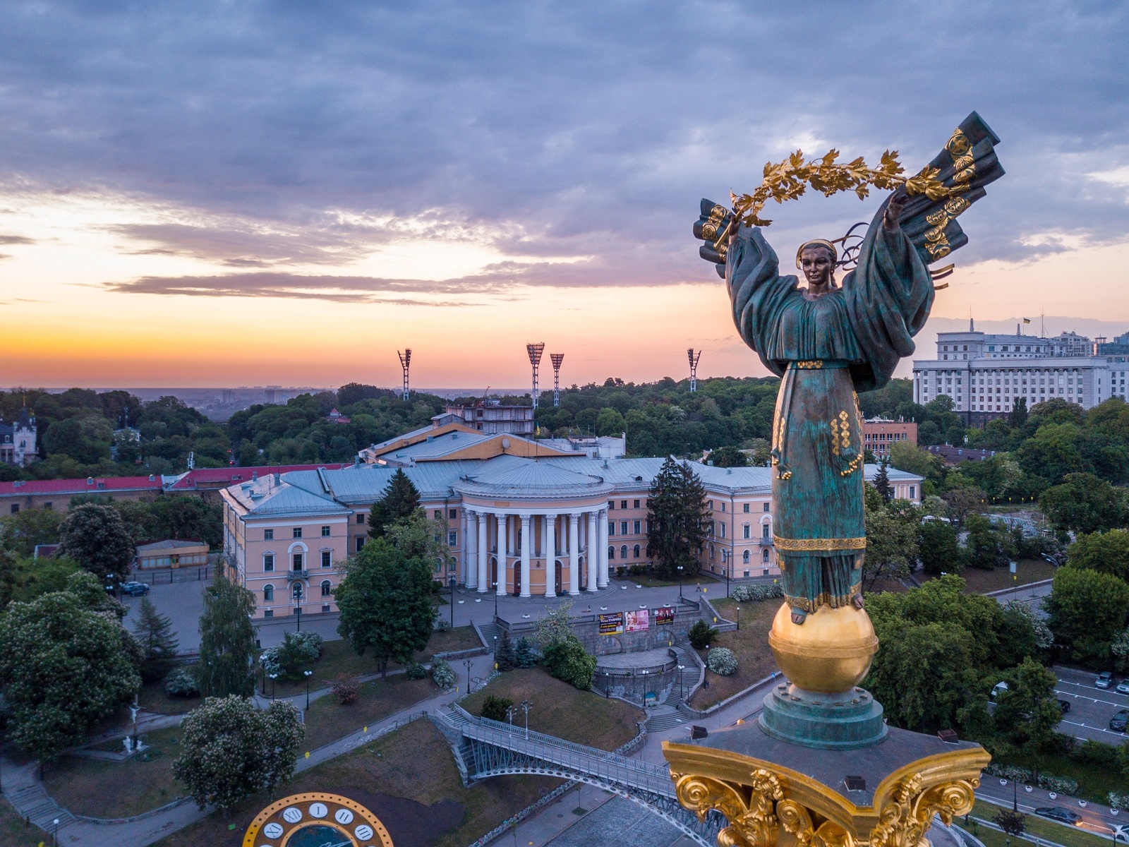 europe, ukraine, kyiv, maidan nezalezhnosti, independence monument