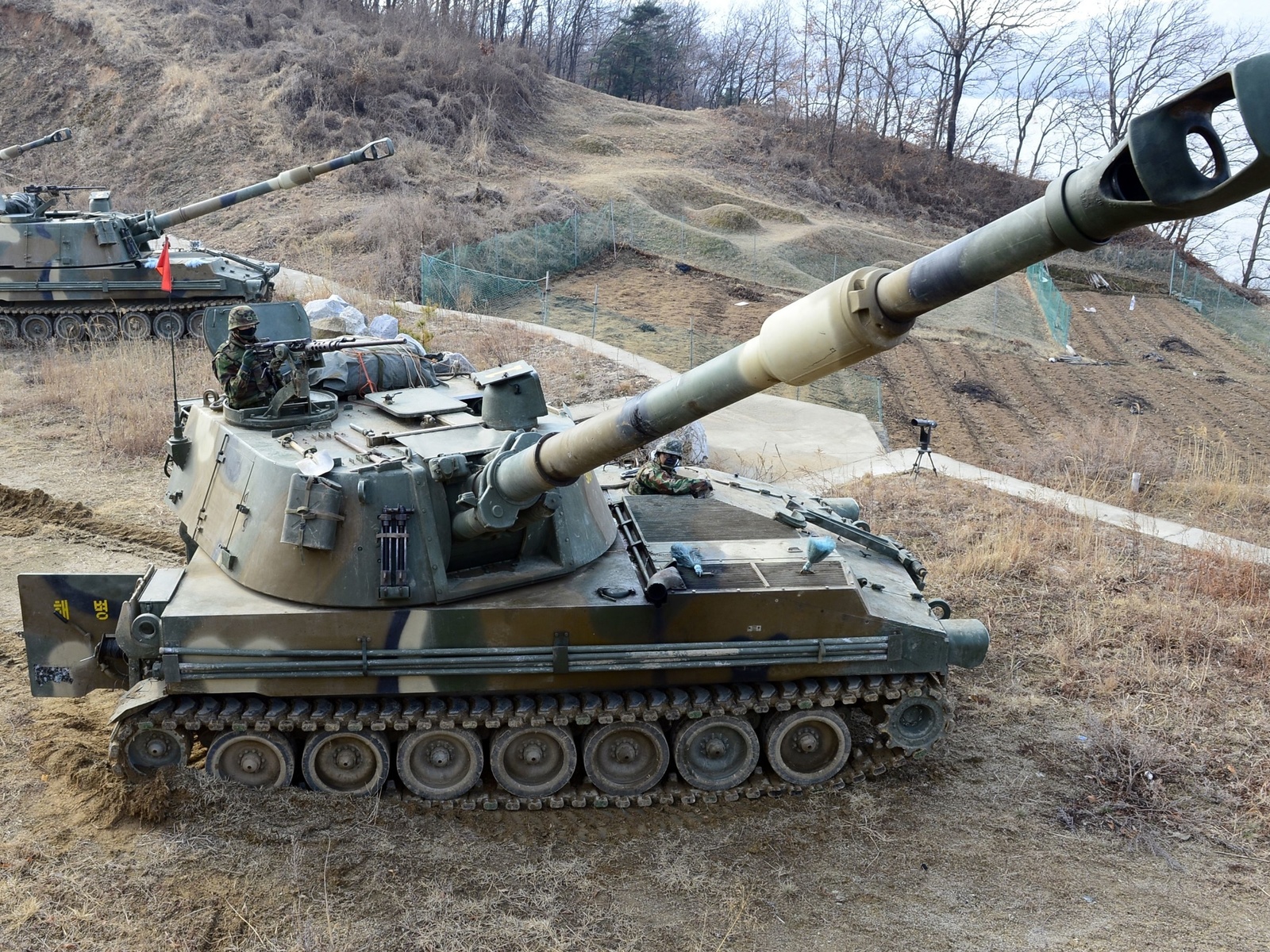 republic of korea marine corps, self-propelled howitzer, rokmc k-55