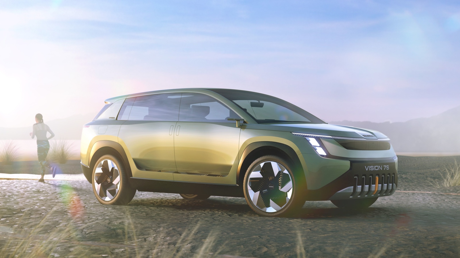 emobility, skoda vision 7s, 2022, concept, skoda, electro vehicle