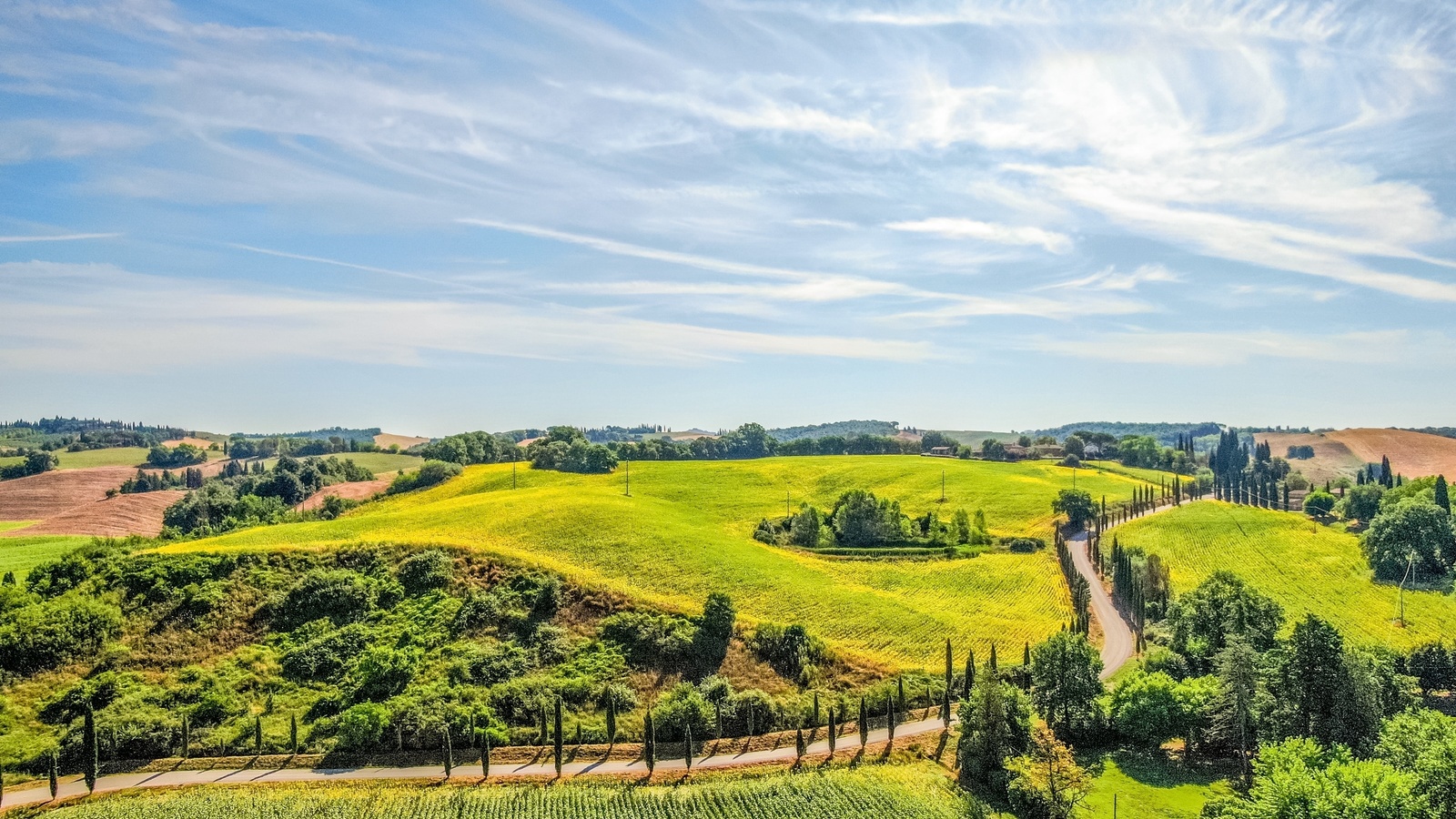 tuscany, countryside, italy, nature