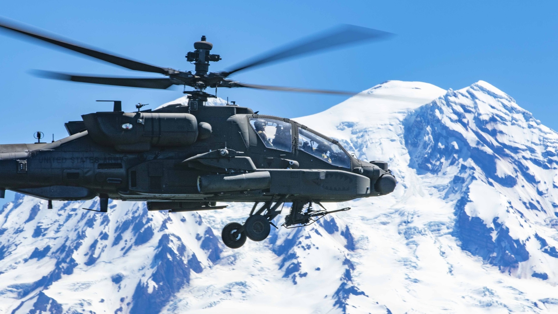 boeing, twin-turboshaft attack helicopter, boeing ah-64 apache, mount rainier