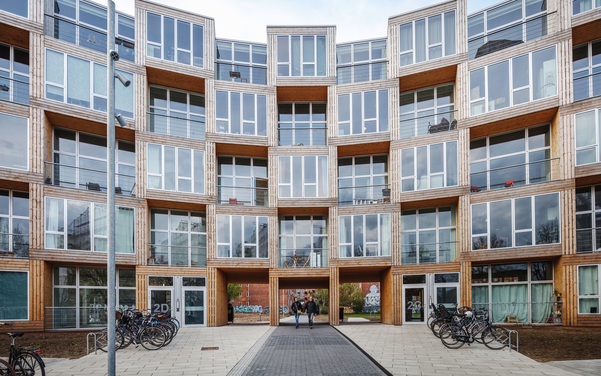 affordable housing, copenhagen, prefabricated modules, dortheavej residence