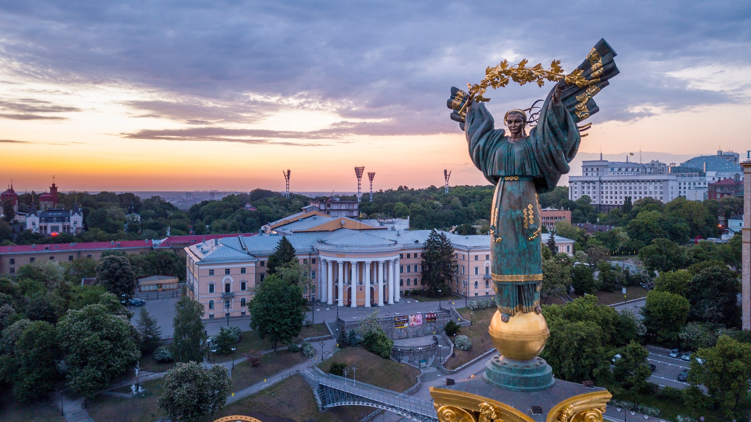 europe, ukraine, kyiv, maidan nezalezhnosti, independence monument