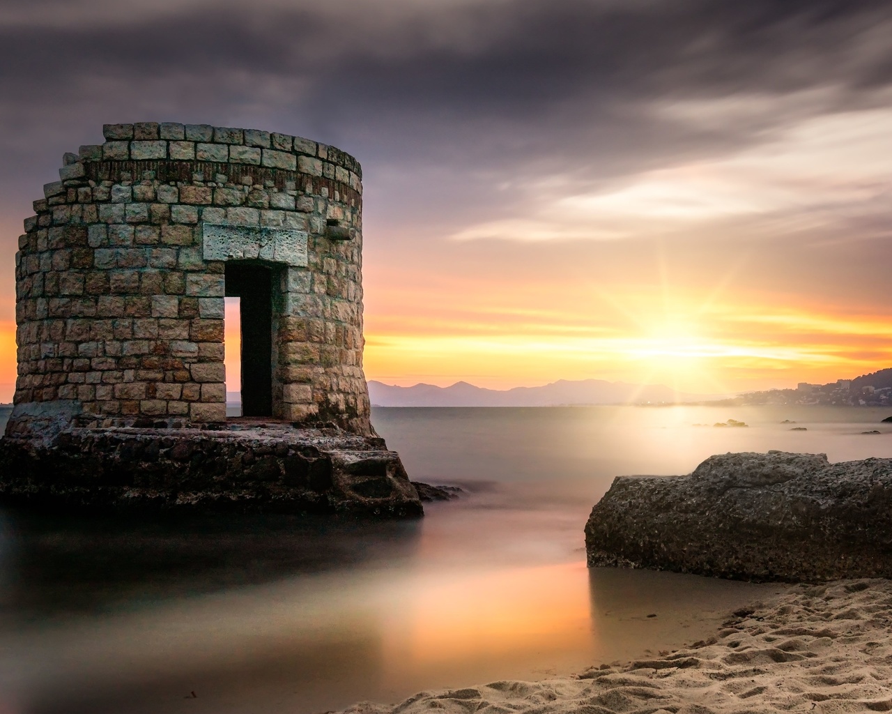 french riviera, azure coast, antibes, mediterranean sea, sunset