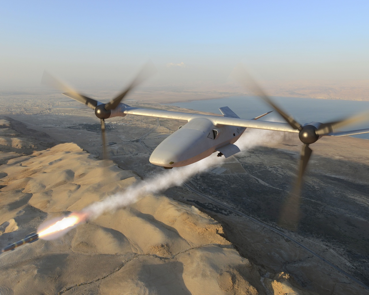 bell v-247 vigilant, large tiltrotor unmanned aerial vehicle, concept