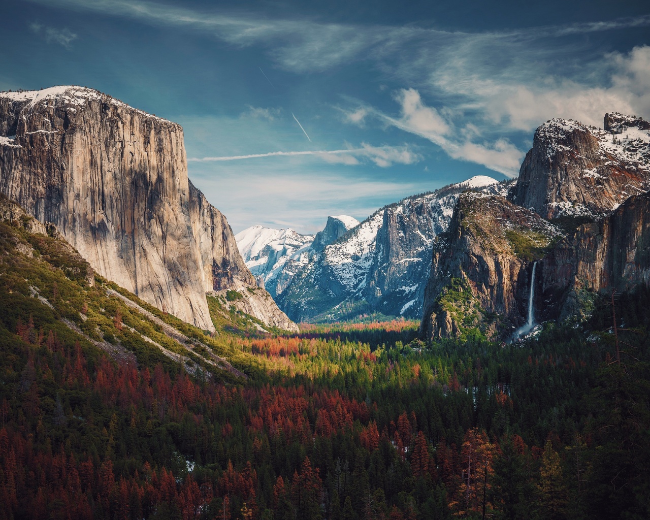 view of yosemite valley, yosemite national park, california